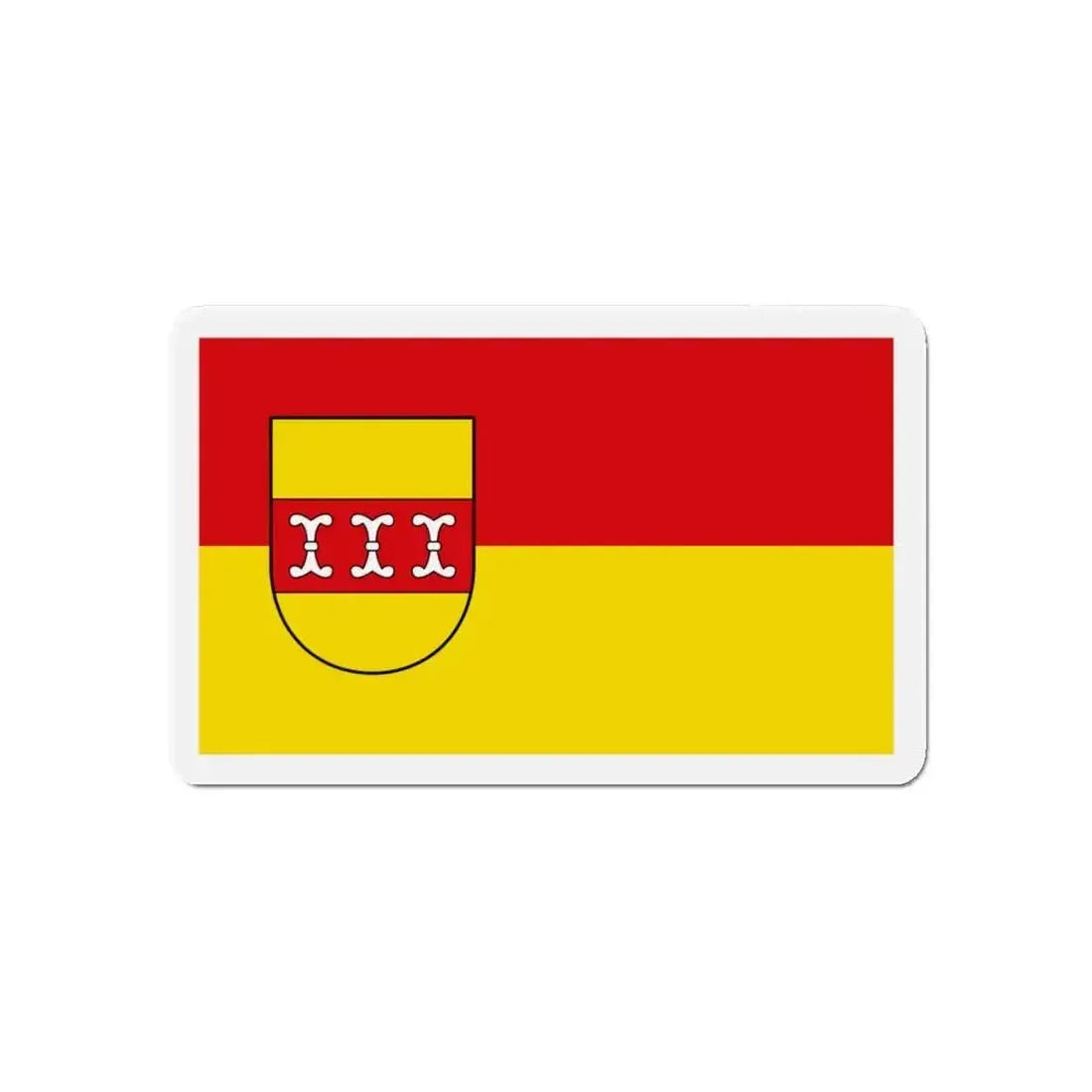 Flag of Borken Germany - Refrigerator Magnet - The Sticker Space