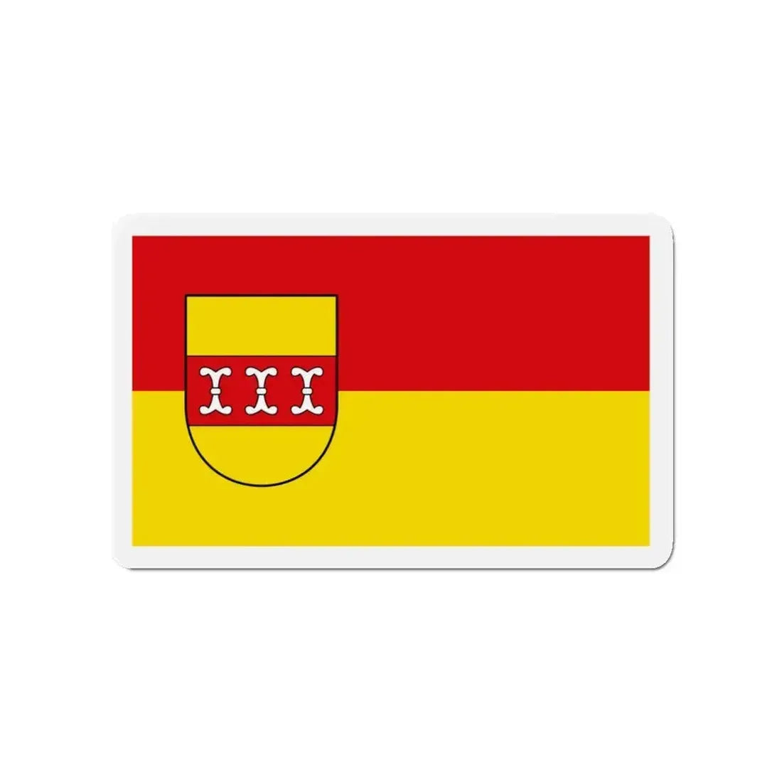 Flag of Borken Germany - Refrigerator Magnet - The Sticker Space
