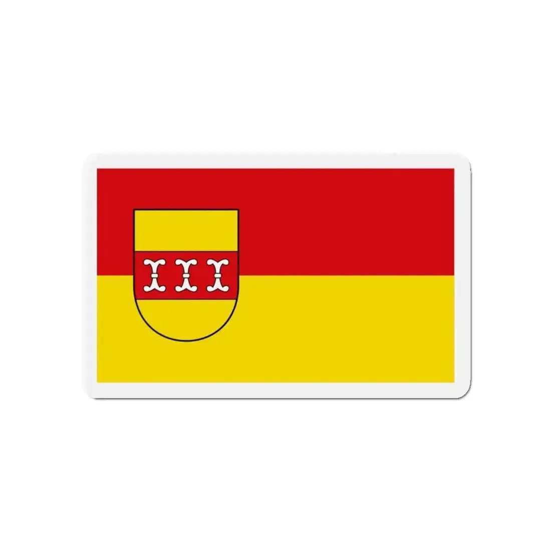 Flag of Borken Germany - Refrigerator Magnet - The Sticker Space