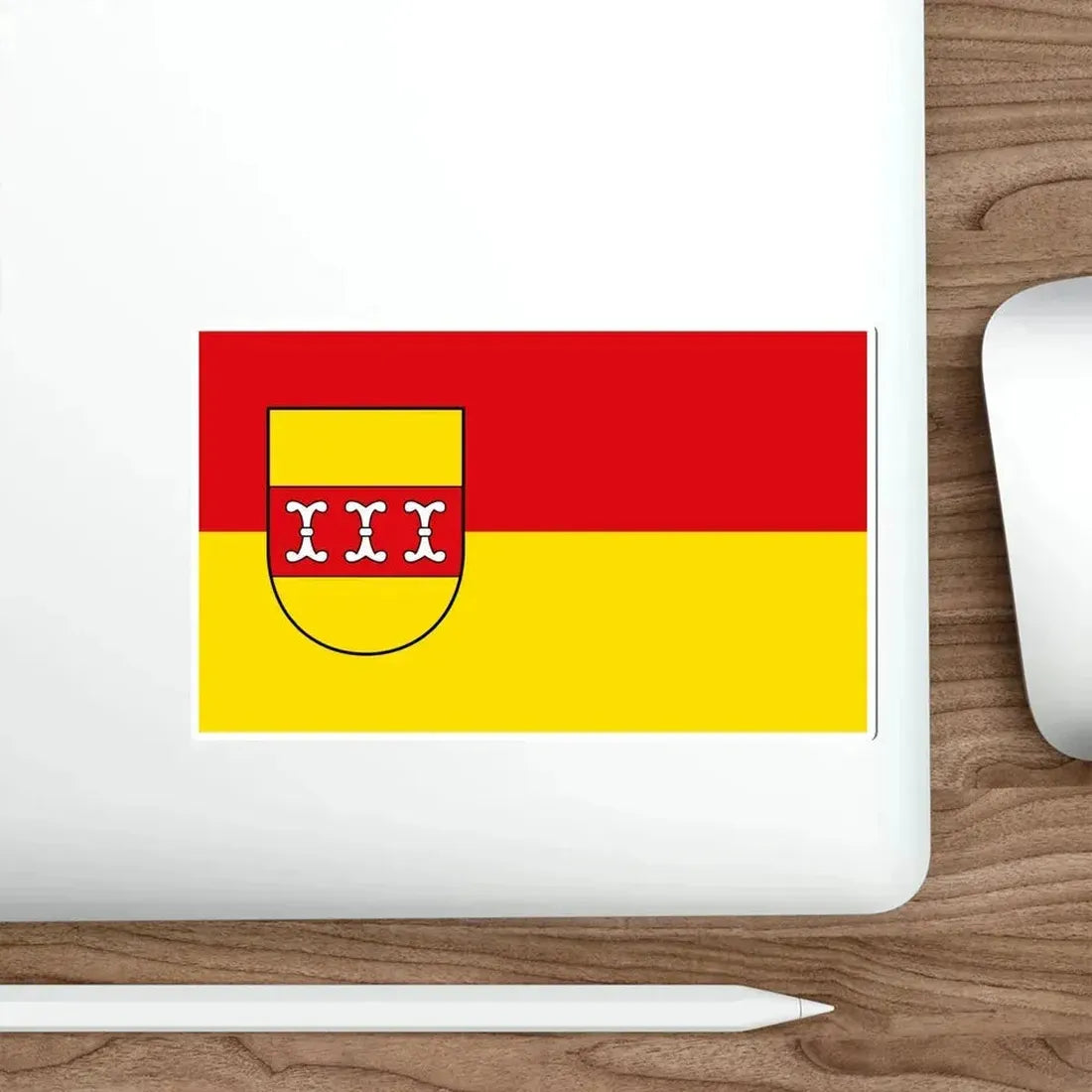 Flag of Borken Germany STICKER Vinyl Die-Cut Decal - The Sticker Space