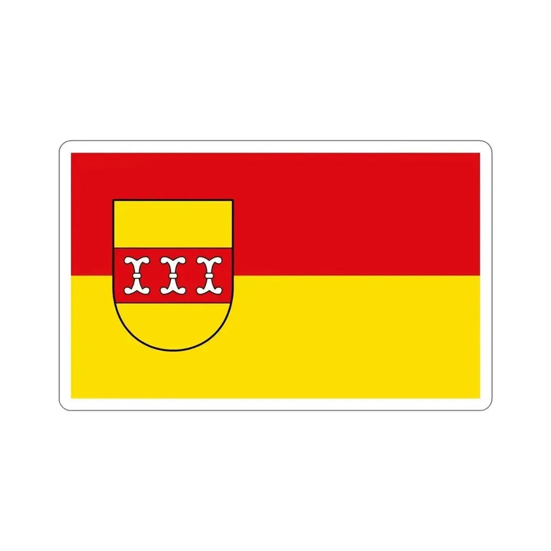 Flag of Borken Germany STICKER Vinyl Die-Cut Decal - The Sticker Space