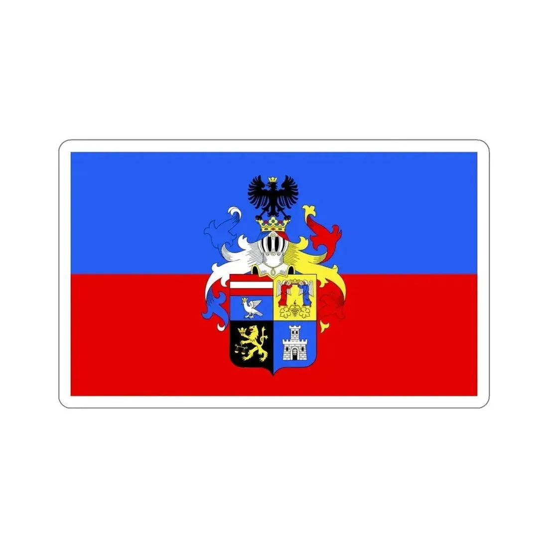 Flag of Borsod Abaúj Zemplén County Hungary STICKER Vinyl Die-Cut Decal 4 Inch - The Sticker Space