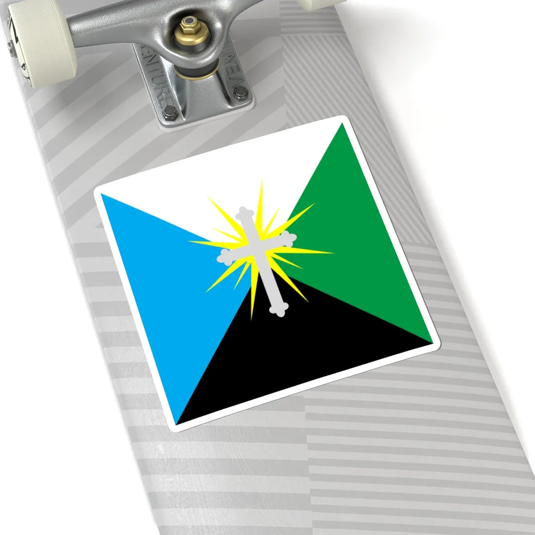 Flag of Boryslav (Ukraine) STICKER Vinyl Kiss-Cut Decal - The Sticker Space