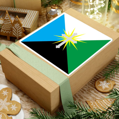 Flag of Boryslav (Ukraine) STICKER Vinyl Kiss-Cut Decal - The Sticker Space