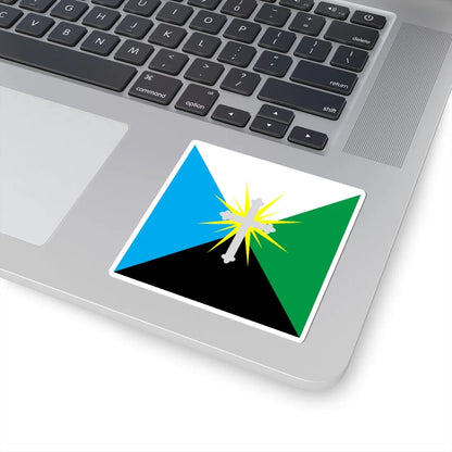 Flag of Boryslav (Ukraine) STICKER Vinyl Kiss-Cut Decal - The Sticker Space