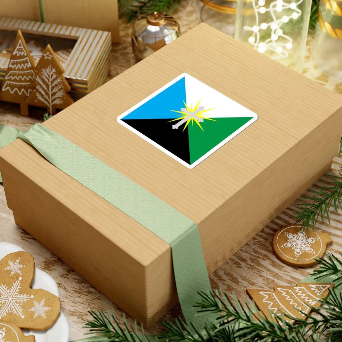 Flag of Boryslav (Ukraine) STICKER Vinyl Kiss-Cut Decal - The Sticker Space