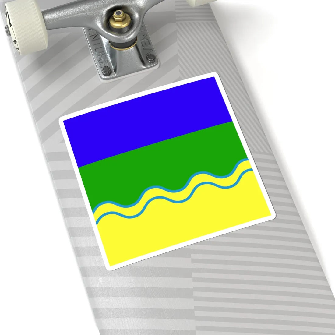 Flag of Borzna Ukraine (Ukraine) STICKER Vinyl Kiss-Cut Decal - The Sticker Space