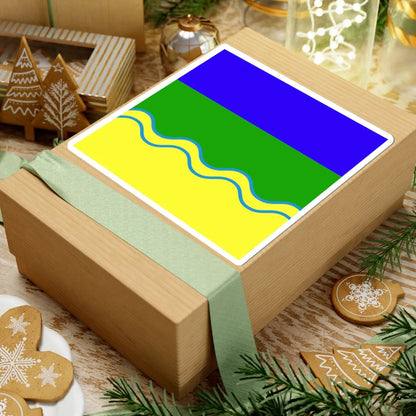 Flag of Borzna Ukraine (Ukraine) STICKER Vinyl Kiss-Cut Decal - The Sticker Space