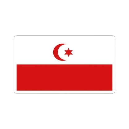 Flag of Bosnia 1875-1877 (Bosnia and Herzegovina) STICKER Vinyl Kiss-Cut Decal 4 Inch White - The Sticker Space