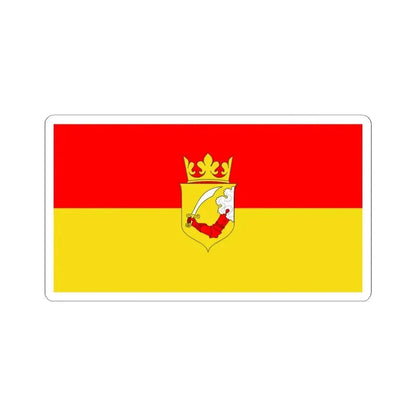 Flag of Bosnia 1878-1908 (Bosnia and Herzegovina) STICKER Vinyl Kiss-Cut Decal 3 Inch White - The Sticker Space
