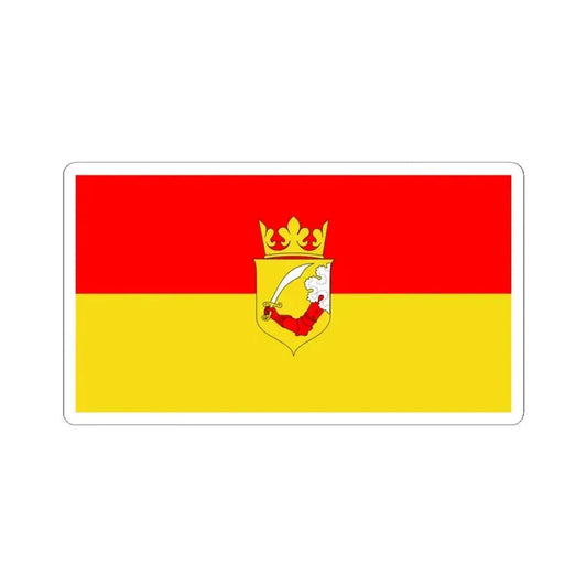 Flag of Bosnia 1878-1908 (Bosnia and Herzegovina) STICKER Vinyl Kiss-Cut Decal 3 Inch White - The Sticker Space
