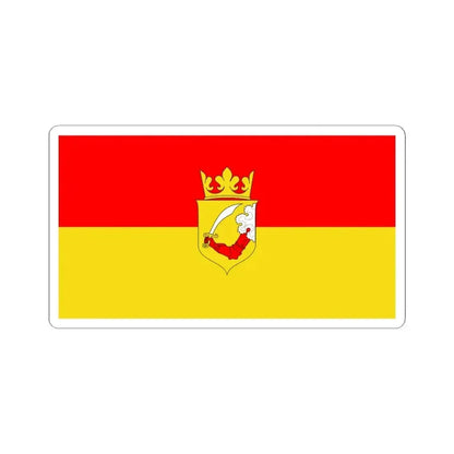 Flag of Bosnia 1878-1908 (Bosnia and Herzegovina) STICKER Vinyl Kiss-Cut Decal 4 Inch White - The Sticker Space