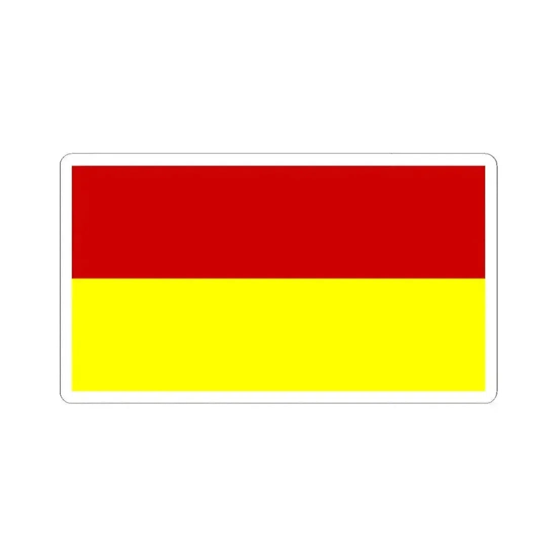 Flag of Bosnia 1908-1918 (Bosnia and Herzegovina) STICKER Vinyl Kiss-Cut Decal 2 Inch White - The Sticker Space