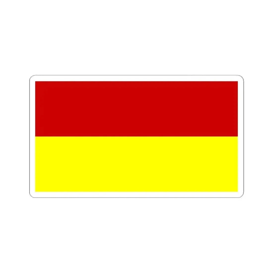 Flag of Bosnia 1908-1918 (Bosnia and Herzegovina) STICKER Vinyl Kiss-Cut Decal 3 Inch White - The Sticker Space