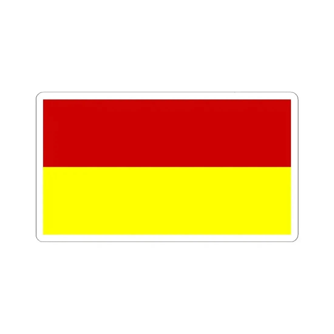 Flag of Bosnia 1908-1918 (Bosnia and Herzegovina) STICKER Vinyl Kiss-Cut Decal 4 Inch White - The Sticker Space