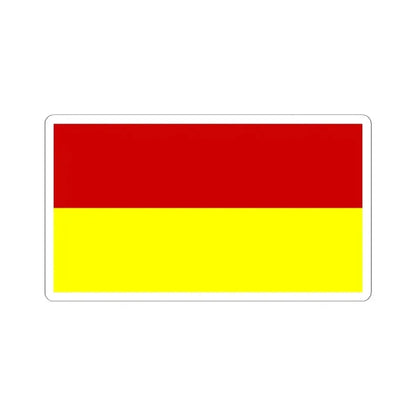 Flag of Bosnia 1908-1918 (Bosnia and Herzegovina) STICKER Vinyl Kiss-Cut Decal 4 Inch White - The Sticker Space