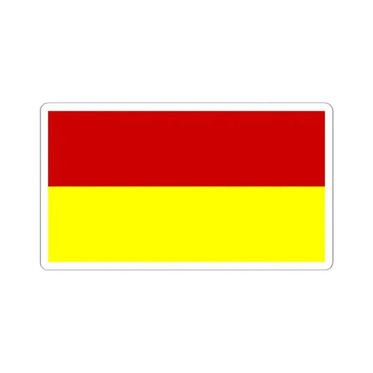 Flag of Bosnia 1908-1918 (Bosnia and Herzegovina) STICKER Vinyl Kiss-Cut Decal 4 Inch White - The Sticker Space