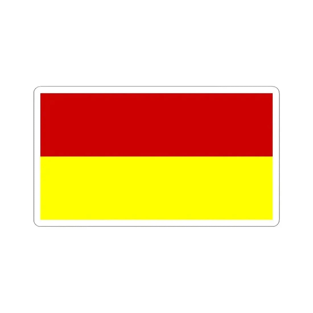 Flag of Bosnia 1908-1918 (Bosnia and Herzegovina) STICKER Vinyl Kiss-Cut Decal 6 Inch White - The Sticker Space
