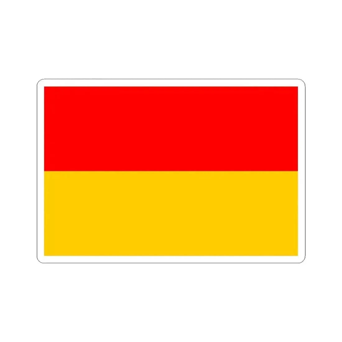 Flag of Bosnia 1908 (Bosnia and Herzegovina) STICKER Vinyl Kiss-Cut Decal 3 Inch White - The Sticker Space