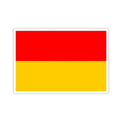 Flag of Bosnia 1908 (Bosnia and Herzegovina) STICKER Vinyl Kiss-Cut Decal 3 Inch White - The Sticker Space