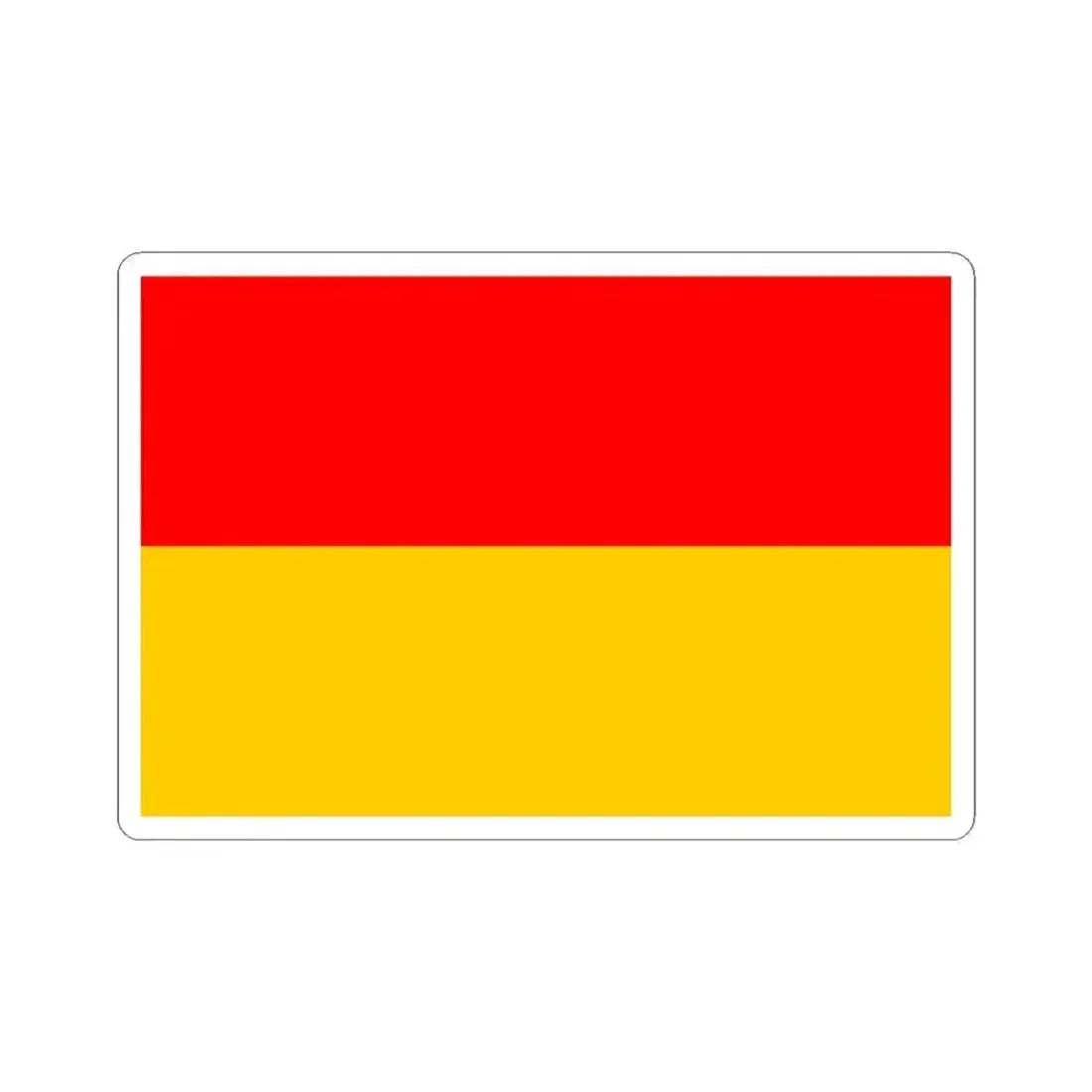 Flag of Bosnia 1908 (Bosnia and Herzegovina) STICKER Vinyl Kiss-Cut Decal 4 Inch White - The Sticker Space