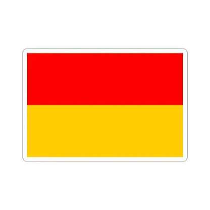 Flag of Bosnia 1908 (Bosnia and Herzegovina) STICKER Vinyl Kiss-Cut Decal 4 Inch White - The Sticker Space