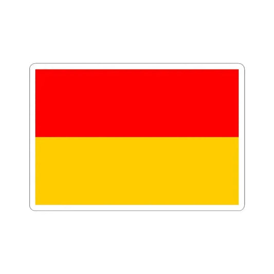 Flag of Bosnia 1908 (Bosnia and Herzegovina) STICKER Vinyl Kiss-Cut Decal 4 Inch White - The Sticker Space