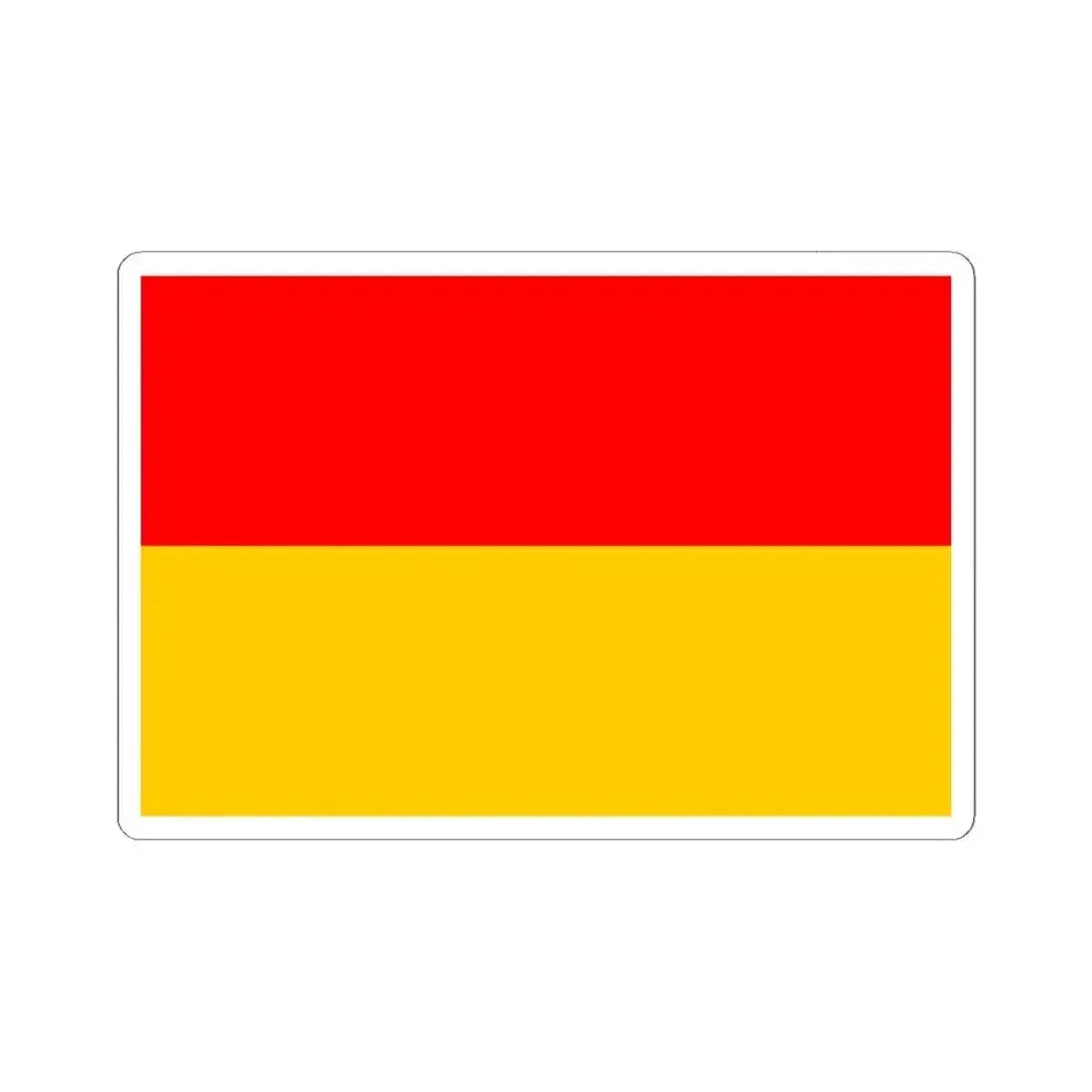 Flag of Bosnia 1908 (Bosnia and Herzegovina) STICKER Vinyl Kiss-Cut Decal 6 Inch White - The Sticker Space