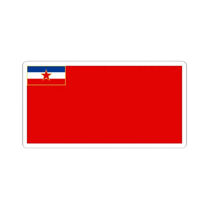 Flag of Bosnia and Herzegovina 1946-1992 (Bosnia and Herzegovina) STICKER Vinyl Kiss-Cut Decal 2 Inch White - The Sticker Space