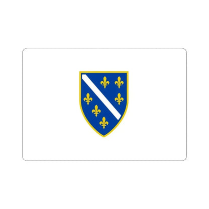 Flag of Bosnia and Herzegovina 1992-1998 3-2 (Bosnia and Herzegovina) STICKER Vinyl Kiss-Cut Decal 6 Inch White - The Sticker Space