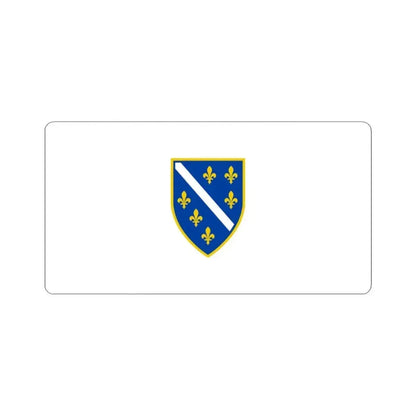 Flag of Bosnia and Herzegovina 1992-1998 (Bosnia and Herzegovina) STICKER Vinyl Kiss-Cut Decal 3 Inch White - The Sticker Space