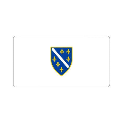 Flag of Bosnia and Herzegovina 1992-1998 (Bosnia and Herzegovina) STICKER Vinyl Kiss-Cut Decal 4 Inch White - The Sticker Space