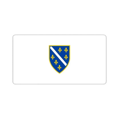 Flag of Bosnia and Herzegovina 1992-1998 (Bosnia and Herzegovina) STICKER Vinyl Kiss-Cut Decal 6 Inch White - The Sticker Space