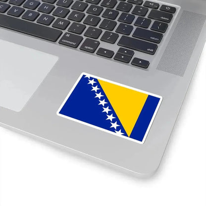 Flag of Bosnia and Herzegovina 3-2 (Bosnia and Herzegovina) STICKER Vinyl Kiss-Cut Decal - The Sticker Space
