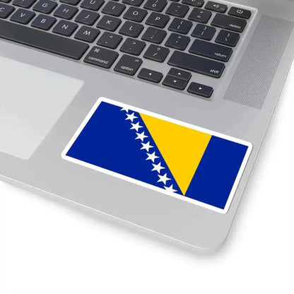 Flag of Bosnia and Herzegovina (Bosnia and Herzegovina) STICKER Vinyl Kiss-Cut Decal - The Sticker Space