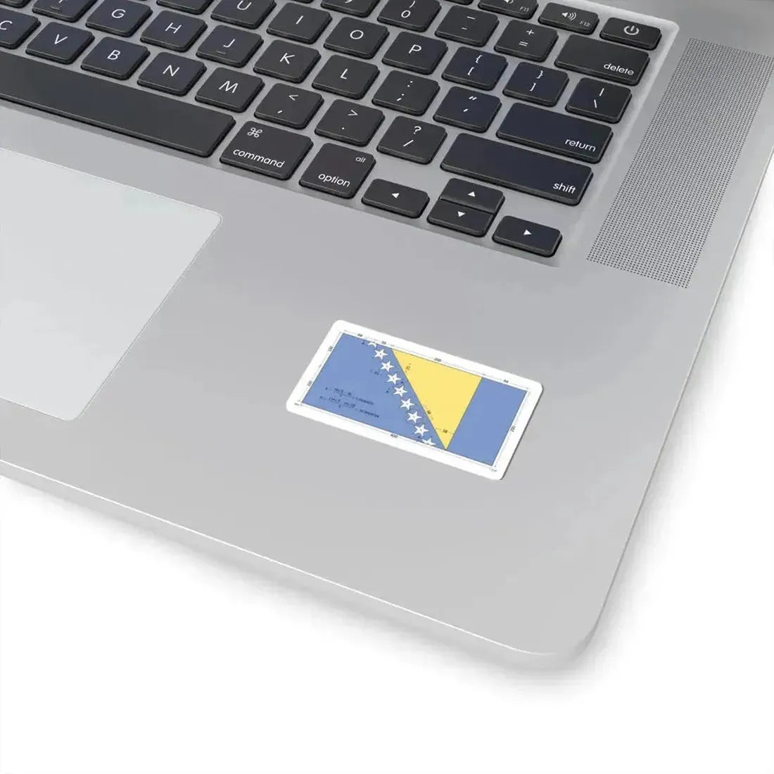 Flag of Bosnia and Herzegovina construction sheet (Bosnia and Herzegovina) STICKER Vinyl Kiss-Cut Decal - The Sticker Space