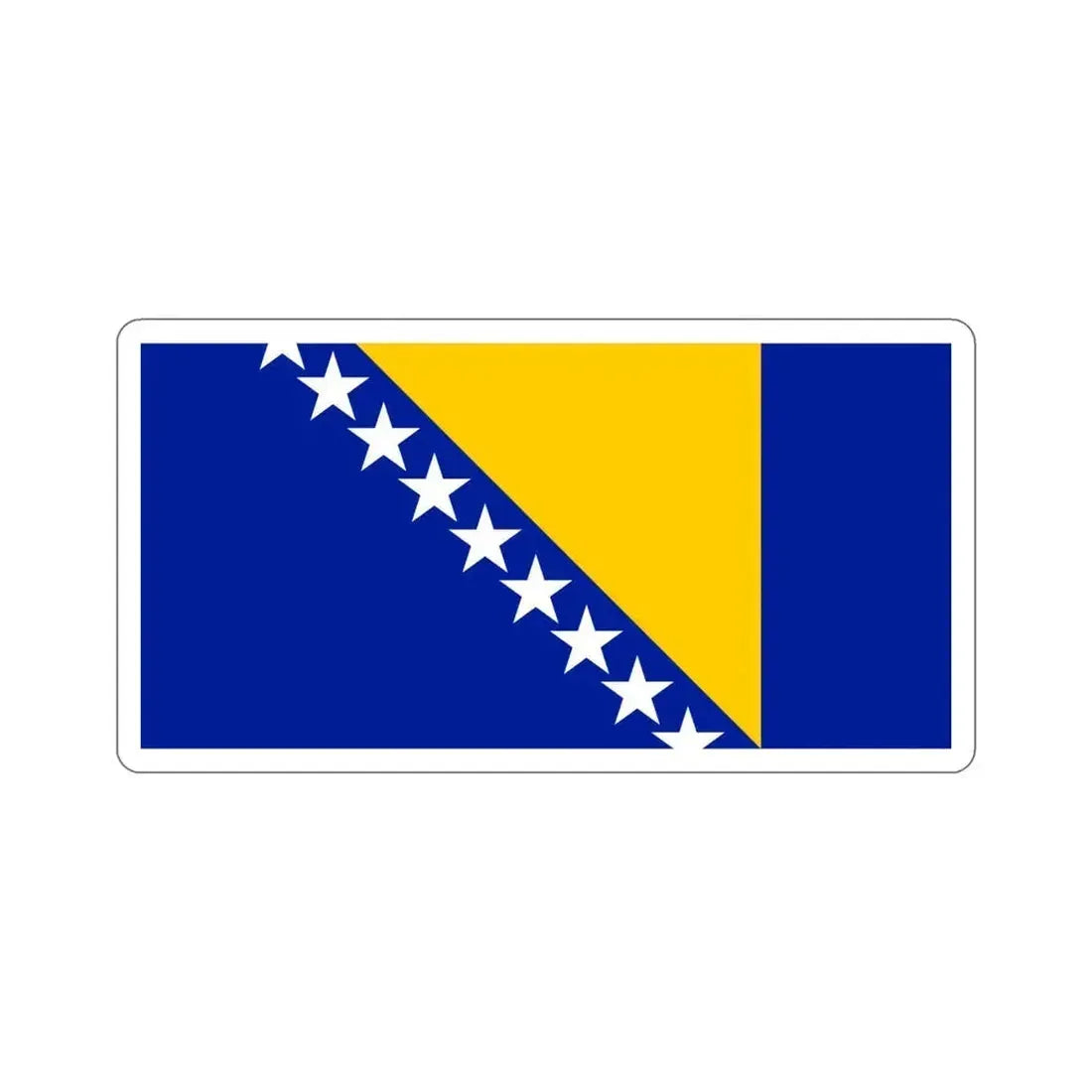 Flag of Bosnia and Herzegovina STICKER Vinyl Die-Cut Decal 5 Inch - The Sticker Space