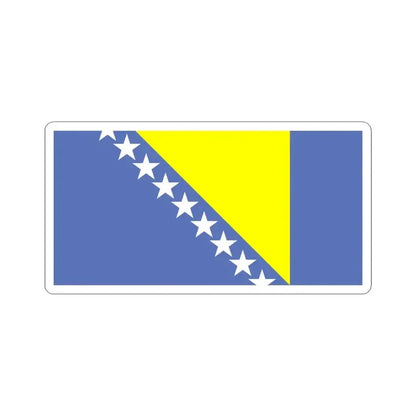 Flag of Bosnia and Herzegovina WFB 2000 (Bosnia and Herzegovina) STICKER Vinyl Kiss-Cut Decal 6 Inch White - The Sticker Space