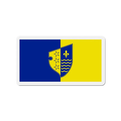 Flag of Bosnian Podrinje Canton Goražde Bosnia and Herzegovina - Refrigerator Magnet 2 Inch - The Sticker Space