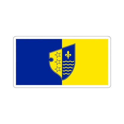 Flag of Bosnian Podrinje Canton Goražde Bosnia and Herzegovina STICKER Vinyl Die-Cut Decal 4 Inch - The Sticker Space