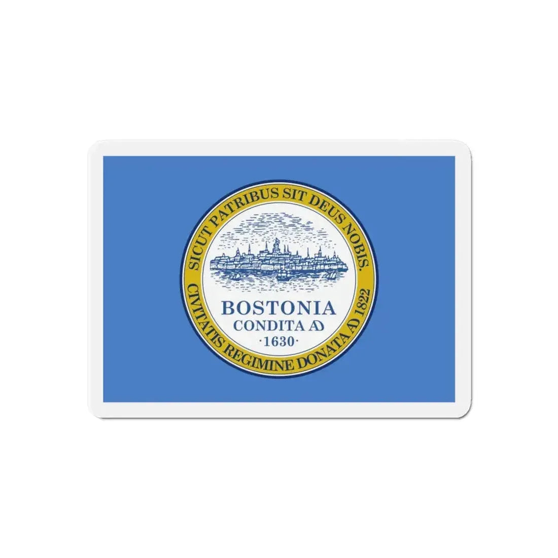 Flag of Boston - Refrigerator Magnet 6 Inch - The Sticker Space