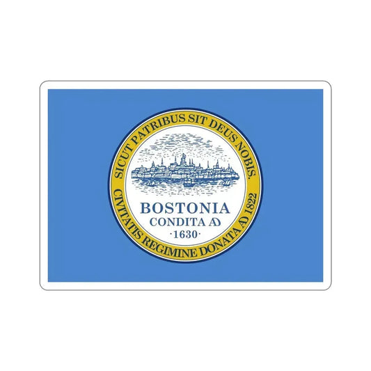 Flag of Boston USA STICKER Vinyl Die-Cut Decal 6 Inch - The Sticker Space