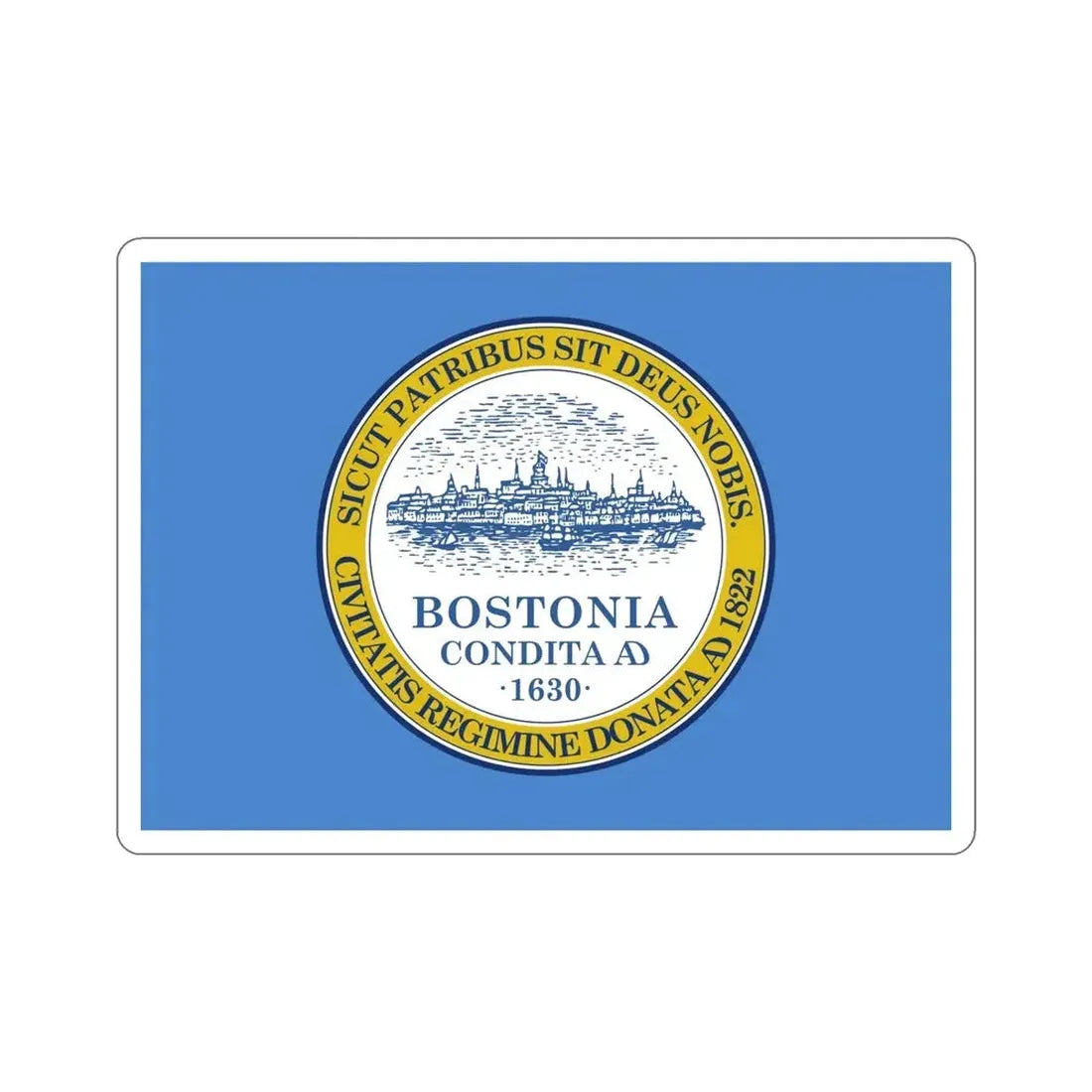 Flag of Boston USA STICKER Vinyl Die-Cut Decal - The Sticker Space
