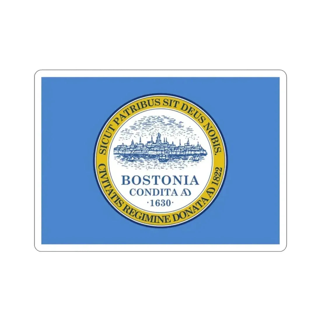 Flag of Boston USA STICKER Vinyl Die-Cut Decal - The Sticker Space