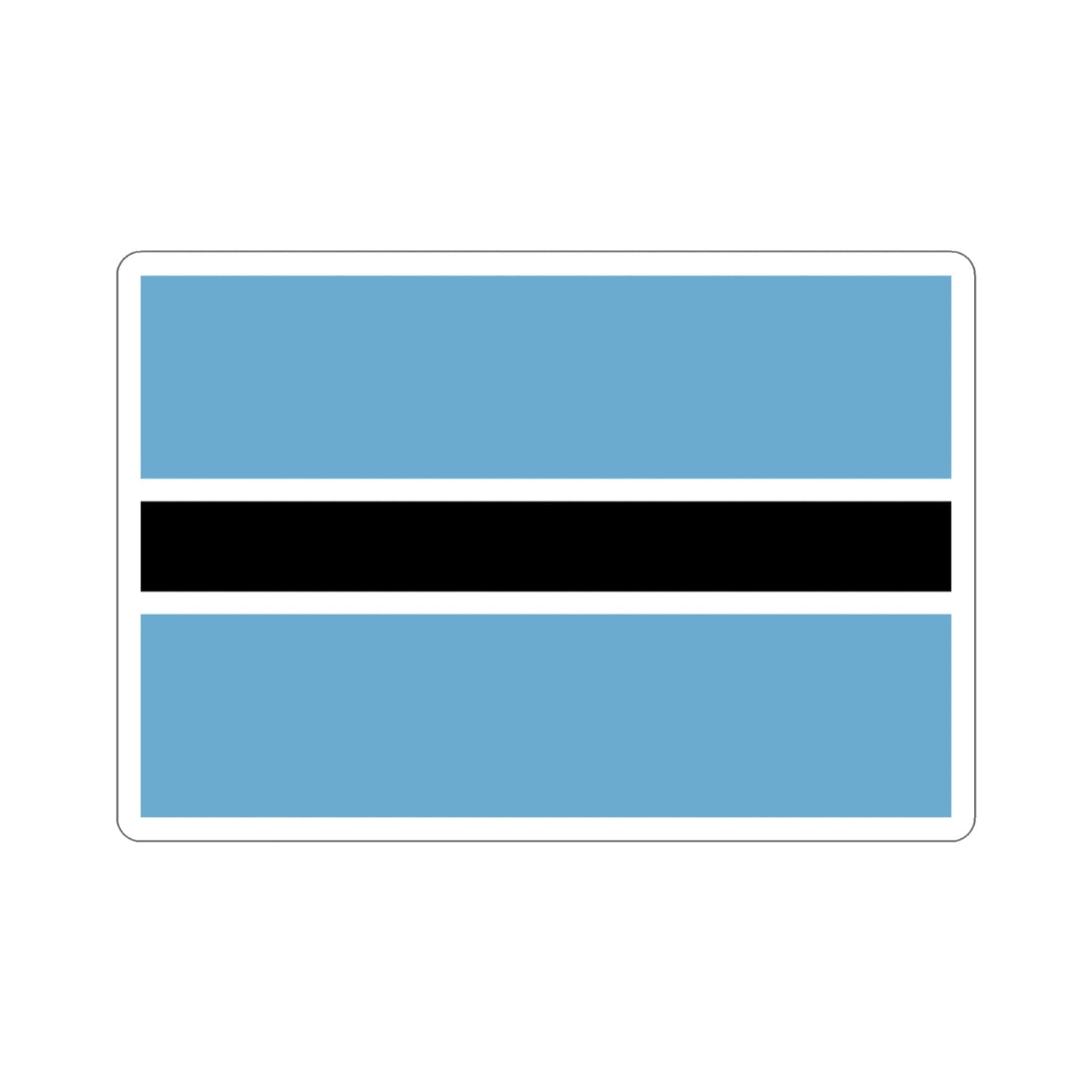 Flag of Botswana STICKER Vinyl Die-Cut Decal-3 Inch-The Sticker Space