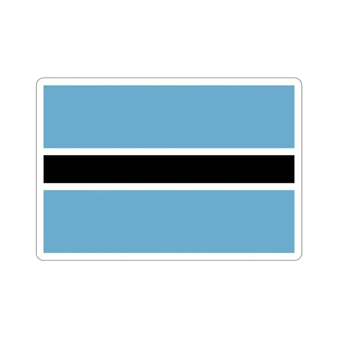 Flag of Botswana STICKER Vinyl Die-Cut Decal 3 Inch - The Sticker Space