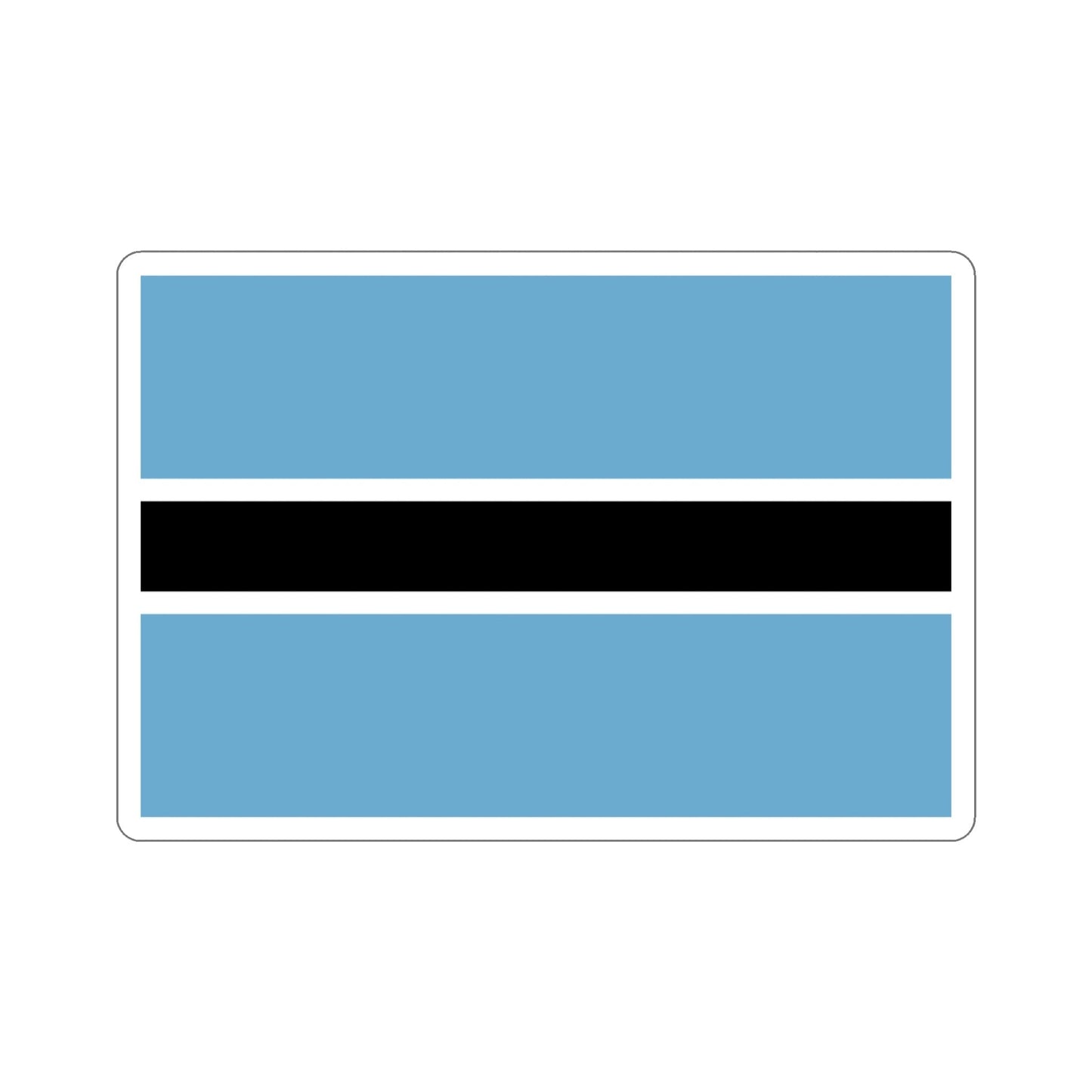 Flag of Botswana STICKER Vinyl Die-Cut Decal-4 Inch-The Sticker Space