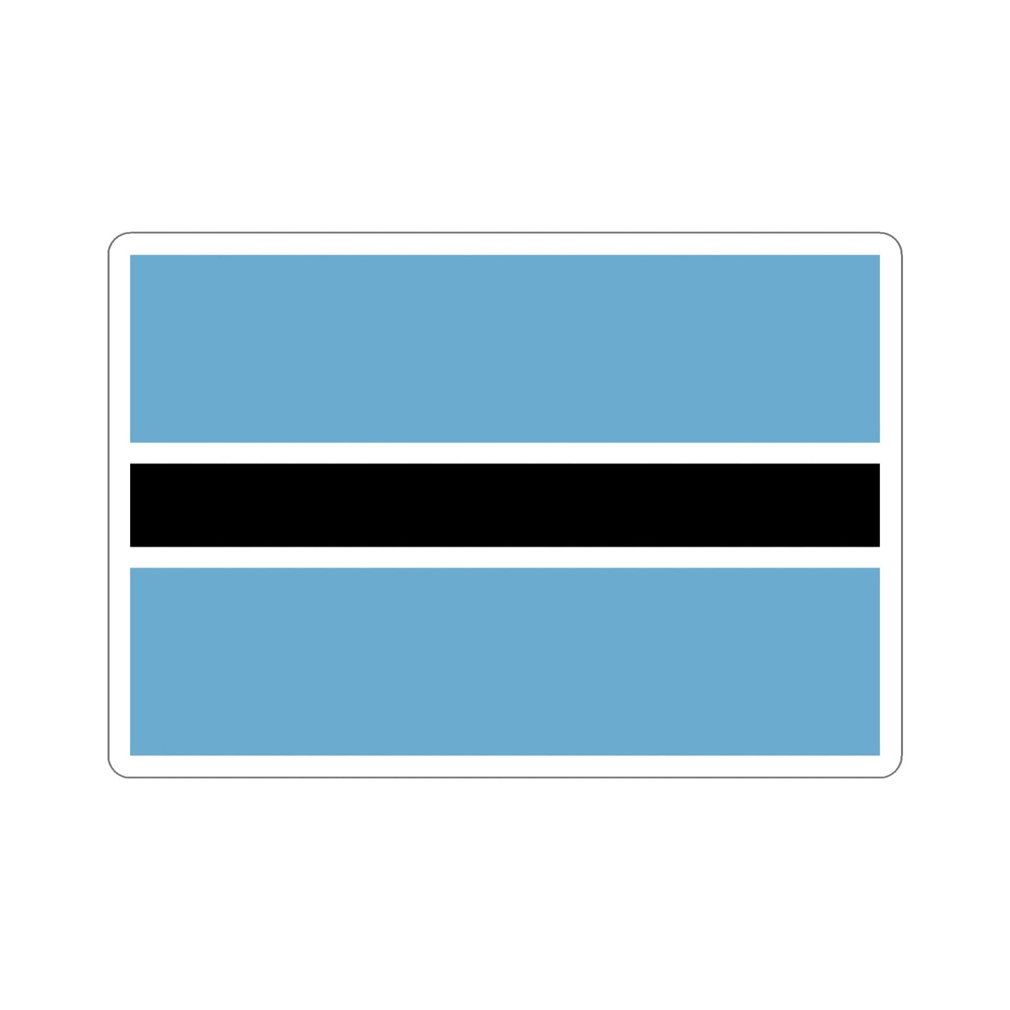 Flag of Botswana STICKER Vinyl Die-Cut Decal-5 Inch-The Sticker Space