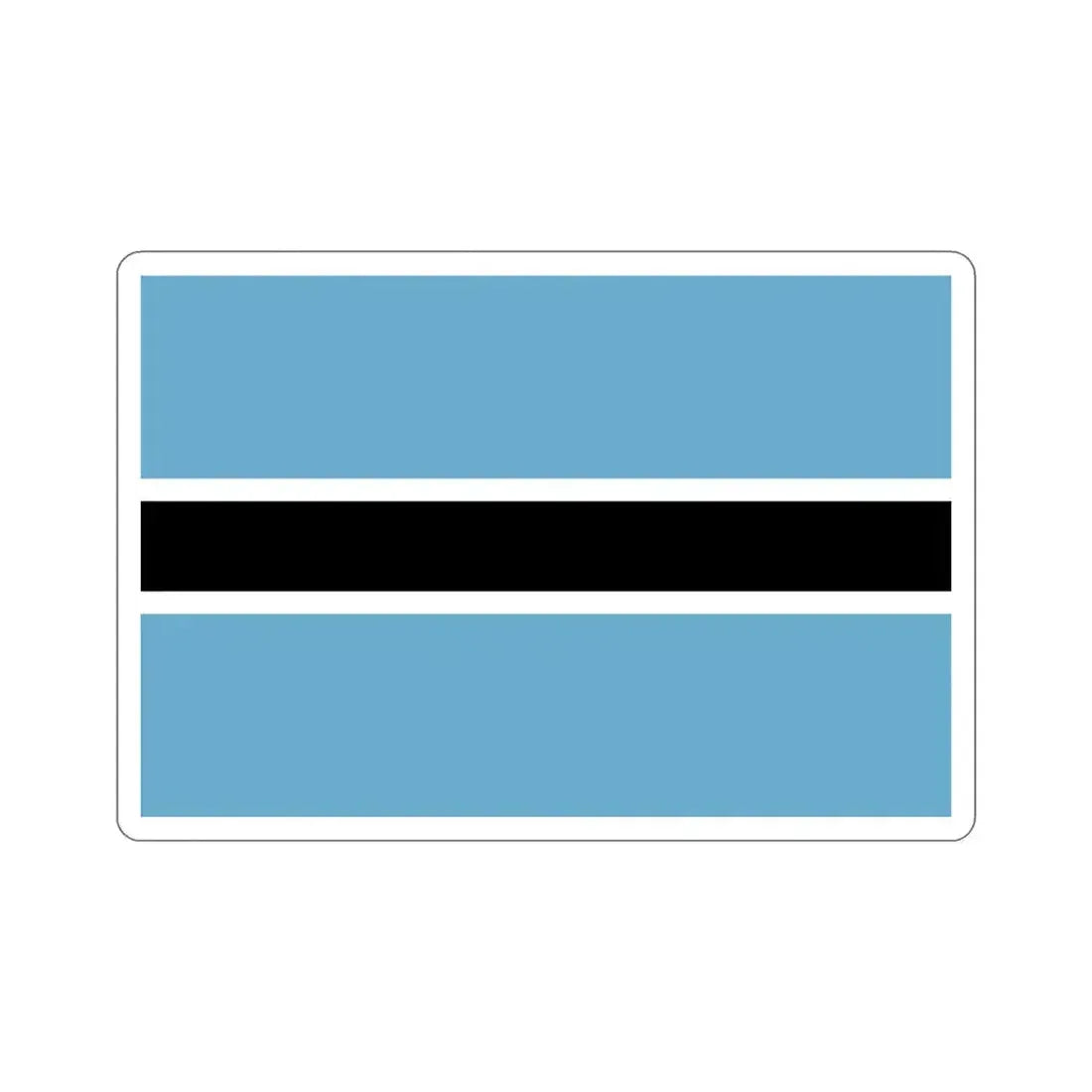 Flag of Botswana STICKER Vinyl Die-Cut Decal 5 Inch - The Sticker Space