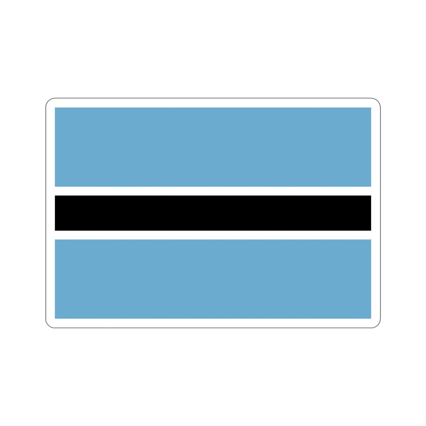 Flag of Botswana STICKER Vinyl Die-Cut Decal-6 Inch-The Sticker Space